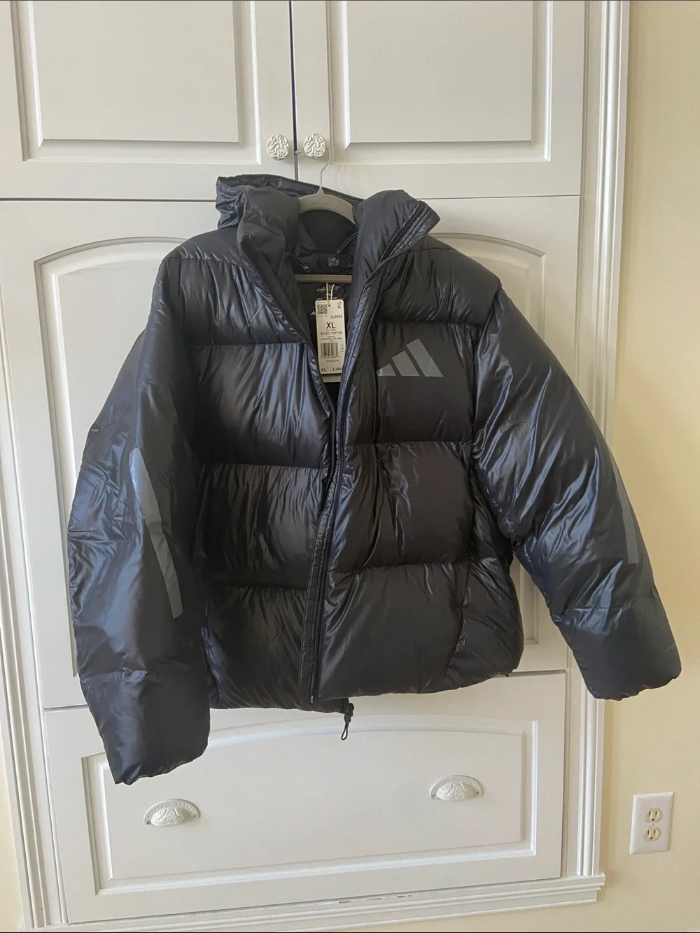 Adidas Mens ZNE Puffer Jacket Black XL NWT